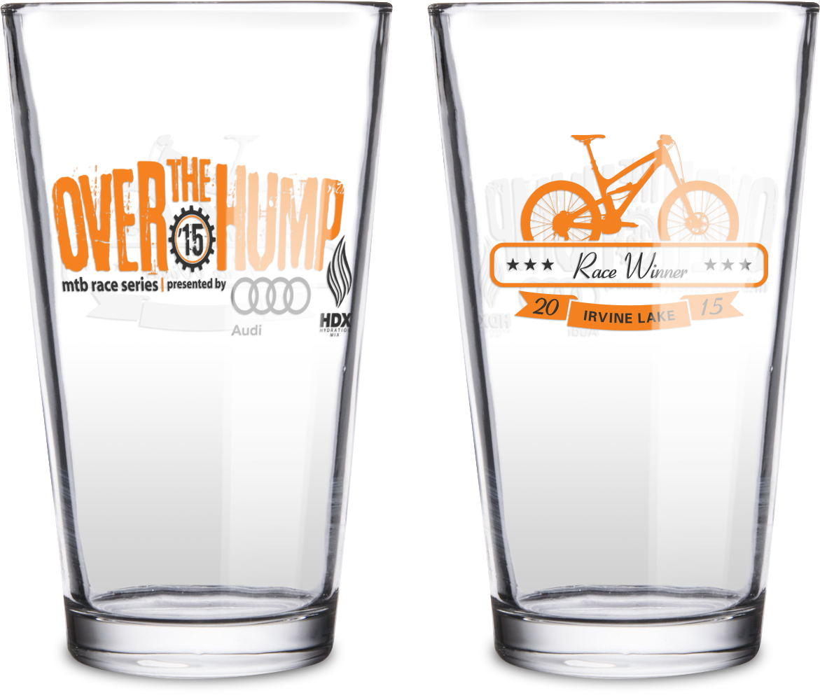 Over The Hump Pint Glass