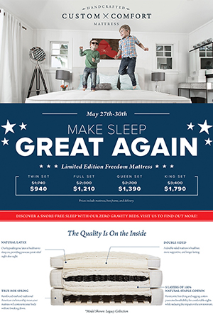 custom_comfort_mattress_print_ad_design_branded_advertisement_ads_graphic_design_creative_development_Brea_advertising_campaign_advertising_agency